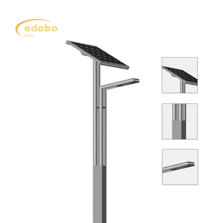 Led Light 80w/120w saulės gatvės lempa su ličio baterija