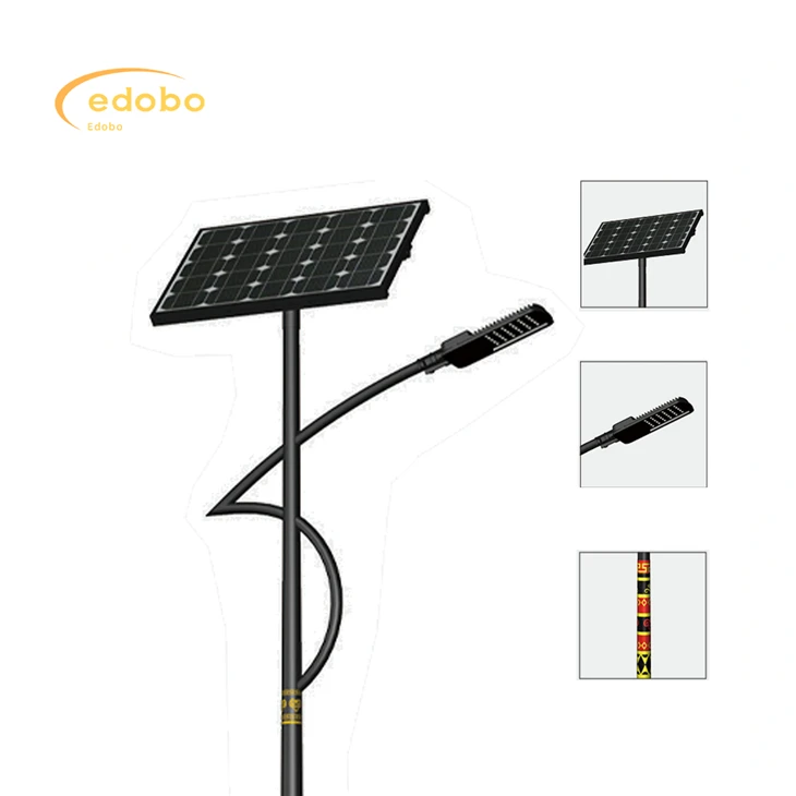 Lauko 80 W / 100 W / 120 W padalintas saulės gatvės šviestuvas