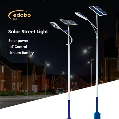 Edobo saulės energija varomas gatvių apšvietimas su ličio baterija